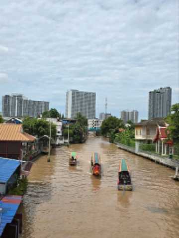 태국 방콕 왓 빡남 파씨 짜런Wat Pak Nam