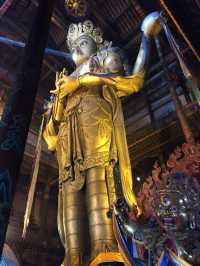 Migjid Janraisig Sum - Big Copper Statue