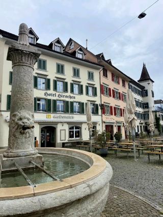 A Relaxing Stroll in the Old Town of Rapperswil-Jona, the City of Roses.
