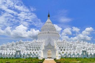 The Dreamy White Waves of Hsinbyume Pagoda 🌊✨