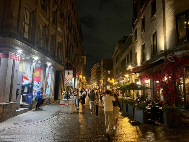 The Old Montreal Night and Day