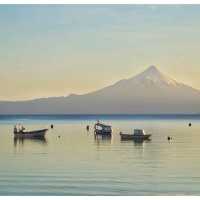 Sunrise over Lago Llanquihue.