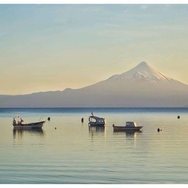 Sunrise over Lago Llanquihue.