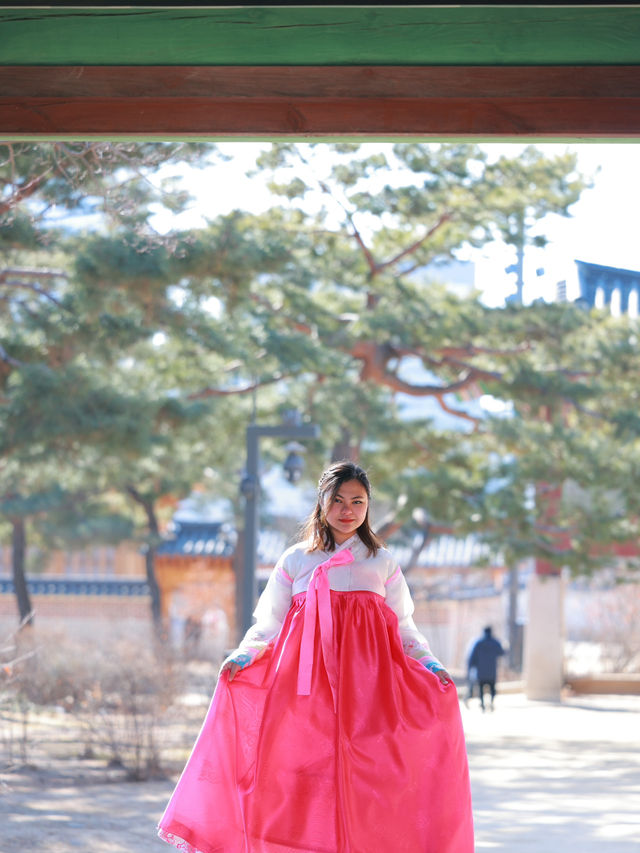 Wearing Hanbok at Gyeongbokgung