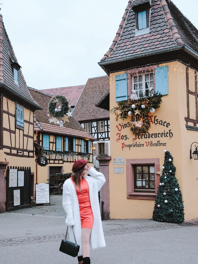 【法國阿爾薩斯】Eguisheim村莊：色彩繽紛的圓形建築，如《美女與野獸》般迷人景色