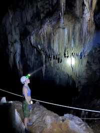 Maze of one of the biggest caves in Southern Thailand