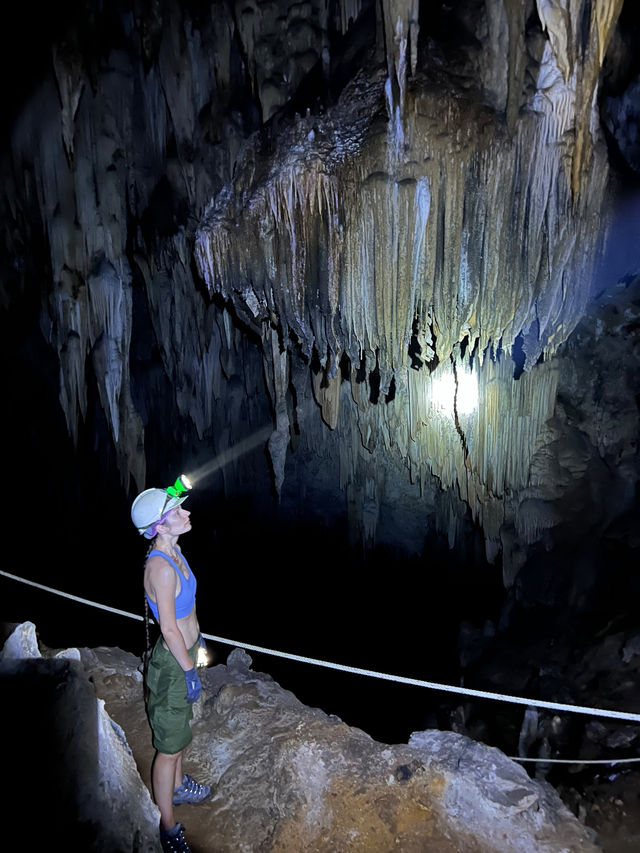Maze of one of the biggest caves in Southern Thailand