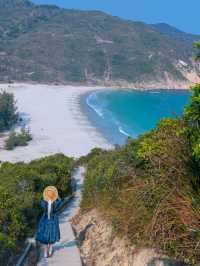 Hong Kong | The secret beach at Baisha is so beautiful 💙 Lazy hiking route attached