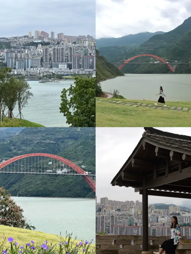 この視点からの巫山県の町、とても美しいですね！