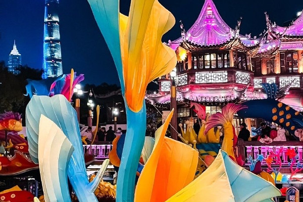 I was amazed by the Lantern Festival in Shanghai's Yu Garden, which ...