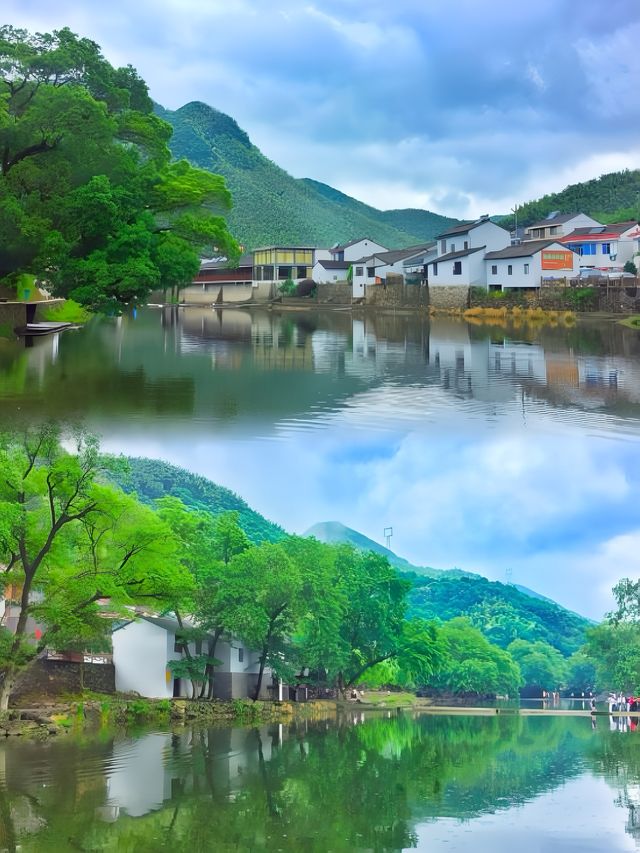 避開夏日炎熱，前往浙江余姚的鹿亭中村
