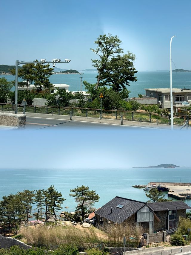 躺在床上看蔚藍大海！聽海風的聲音！