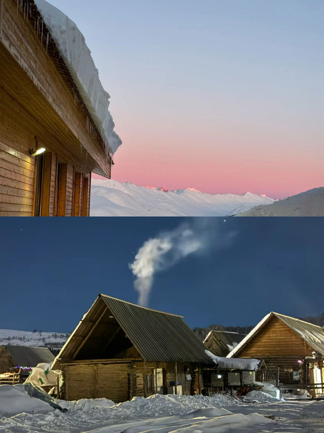 在禾木住進了童話裡的小木屋 到了新疆禾木一定要住進這個小木屋。