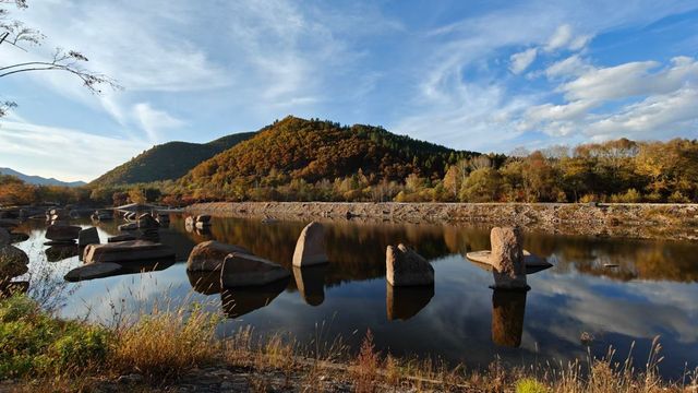 山色正濃伊春行（五）：秋意五花山。