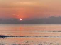 Lucky Sunset and sunrise at Shilaoren Beach 