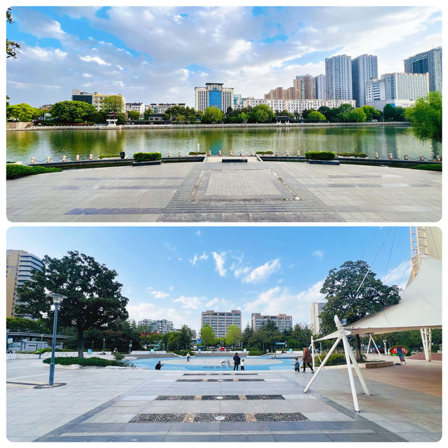 陽春四月漫遊泰州～濱河體育公園