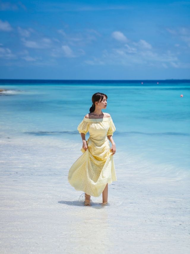馬爾代夫海邊度假穿搭氣球裙也太出片了！