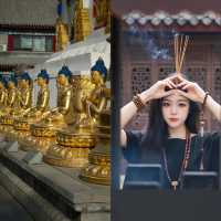 金塔藍天下佛光普照