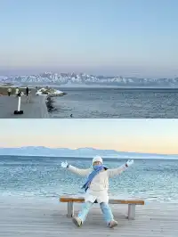 鄭州出發看到了賽里木湖的藍調時刻