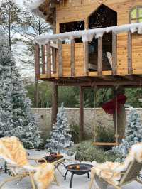 山谷樹屋,這莊園把北歐冬日搬來了江南