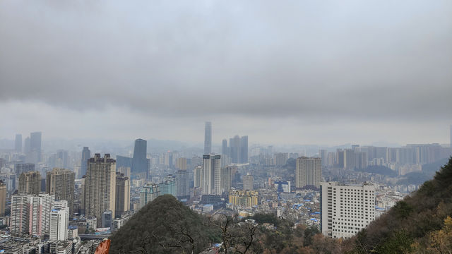 Guiyang - hills, forests and monkeys.