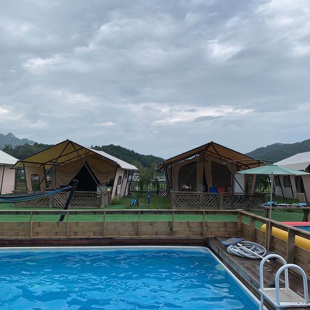가평 애견동반 넓고 쾌적한 글램핑 펜션🏕️ [가평_구름위산책펜션&글램핑]