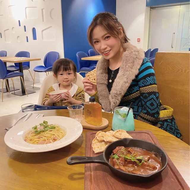 親子友善💙靚靚藍白色希臘風情打卡cafe