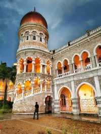 Sultan Abdul Samad building shining in the night