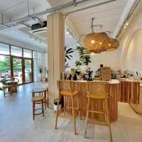 In white coffee shop