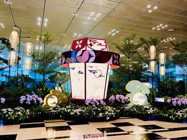 【シンガポール】屋内の滝💎美しい空港✨