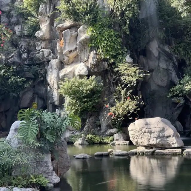 Garden with traditional Chinese landscape!