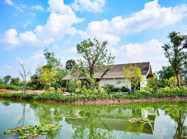คาเฟ่ในสวนมีน้ำตกร่มรื่น คลอง15 นครนายก