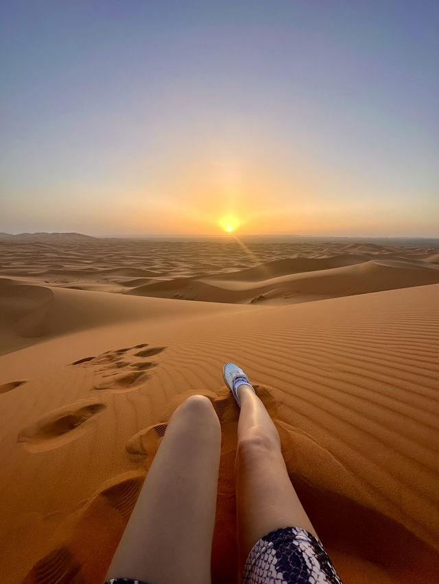 ✨ Sunrise Magic in Merzouga Desert ✨