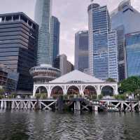 Bustling waterfront