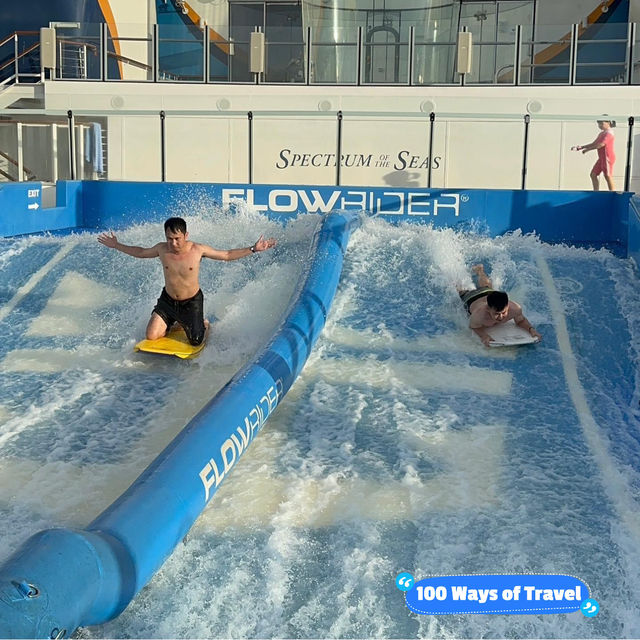 Riding the Waves on Royal Caribbean's FlowRider!
