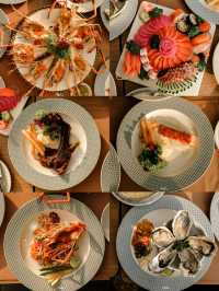 ทานบุฟเฟ่ต์อาหารค่ำบนชั้น 81 ที่ Baiyoke Sky