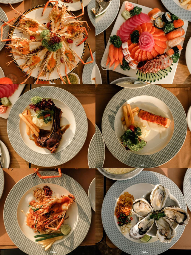ทานบุฟเฟ่ต์อาหารค่ำบนชั้น 81 ที่ Baiyoke Sky