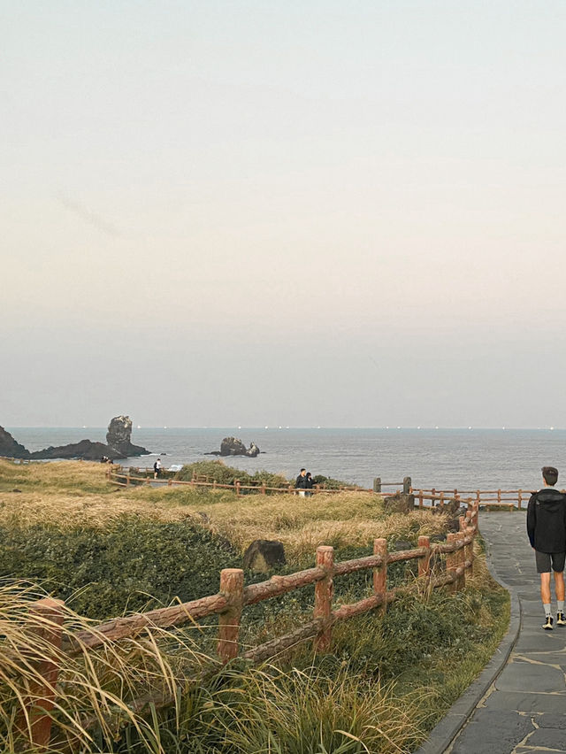Scenic Coastal Trail in Seopjikoji, Jeju Island