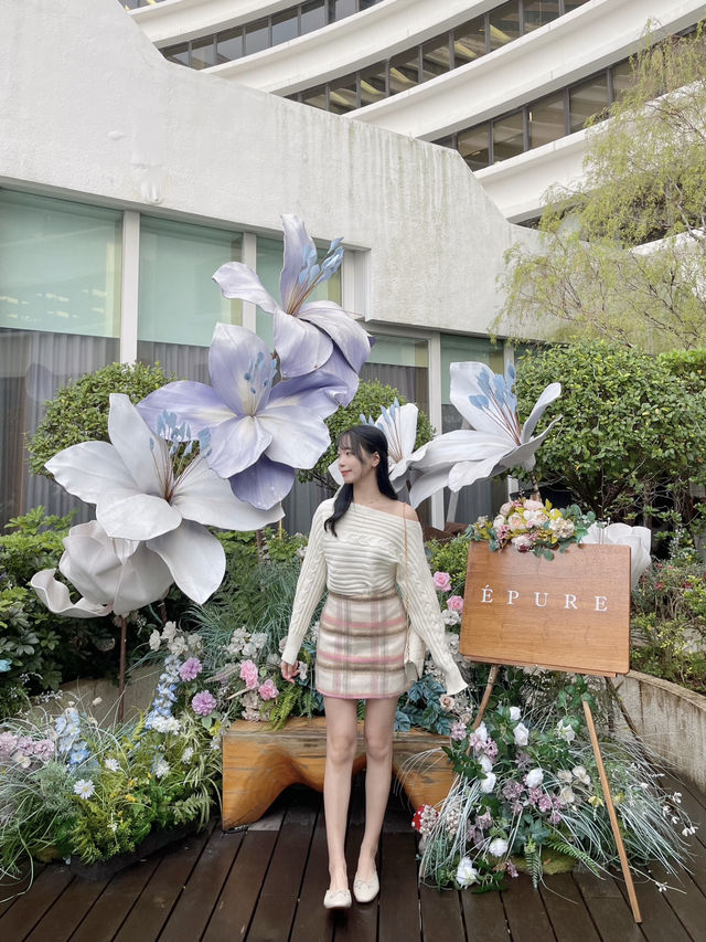 尖沙咀米芝蓮一星餐廳🌟花園中的打卡下午茶🌸