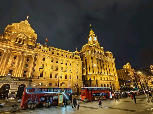 美麗的上海外灘夜景