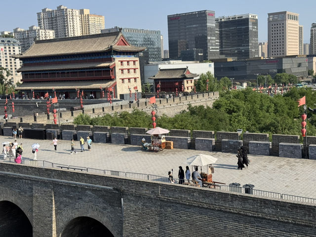 จุดชมวิวกำแพงเมืองซีอาน จีนดีออก🇨🇳