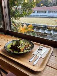 【福岡グルメ】山の上の古民家カフェ☕️窓からの景色を楽しめる✨