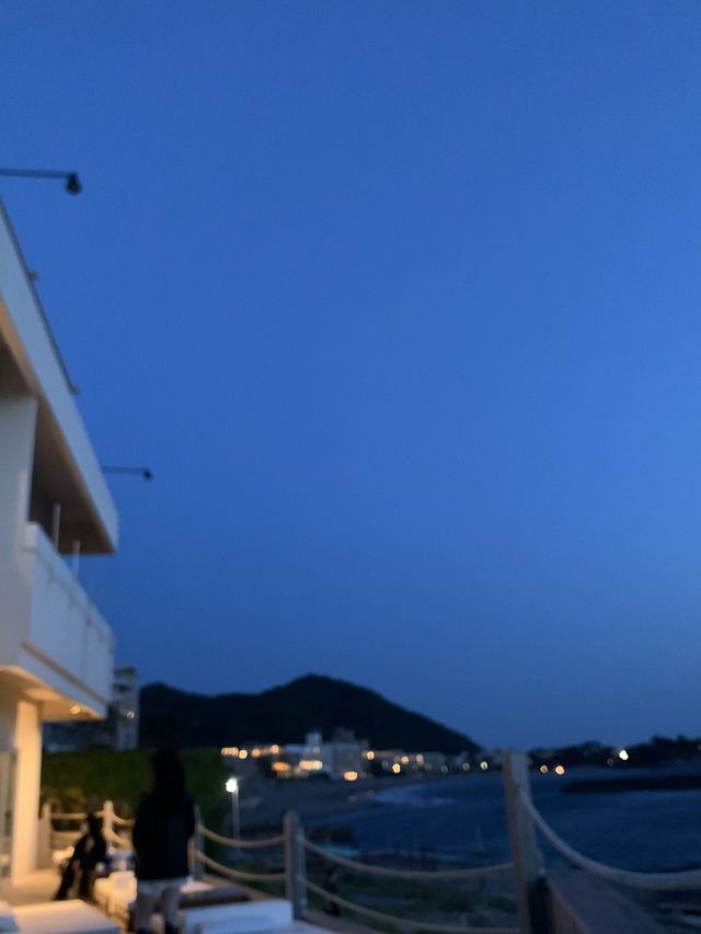 【神奈川🇯🇵】葉山のテラス席で。