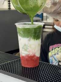 Gotcha Matcha: A Creamy Strawberry Surprise at the Pasar Malam