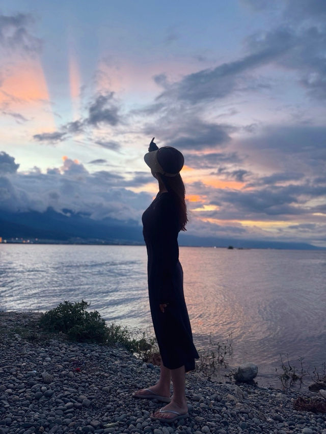 🇨🇳따리여행 바다같은 호수 얼하이해 노을맛집 🏝️🌊