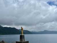 田沢湖潟尻 傳說美少女「たつこ像」與浮木神社的湖畔浪漫⛩️🌊