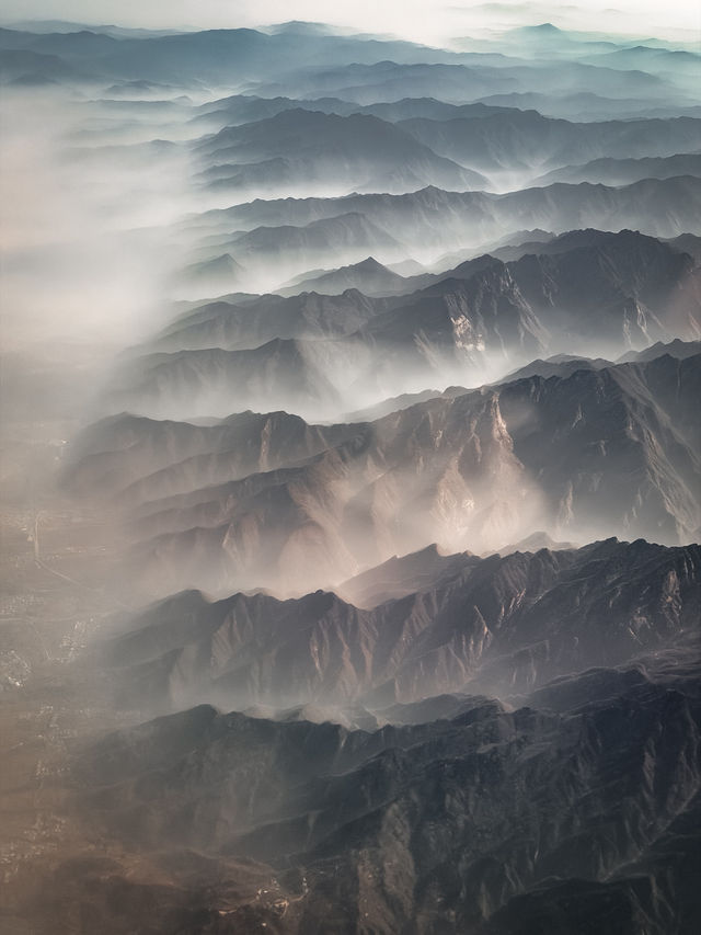 Flying over Majestic Qin Ling Mountains!