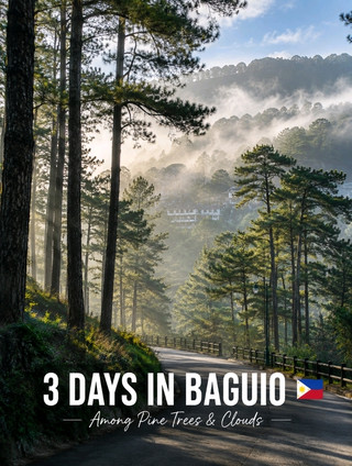 🇵🇭 3 Days in Baguio — A Quiet Escape Among Pine Trees and Mountain Clouds 🌲☁️