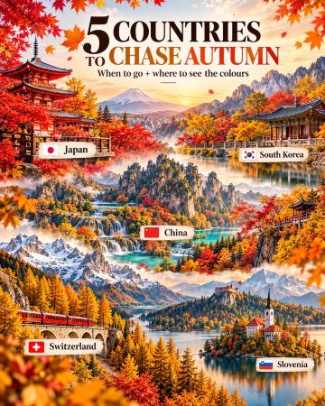 가을 감성을 만끽할 수 있는 5개국! 🍂
