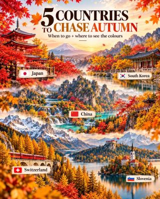 🍂 5 Countries to Chase Autumn Vibes! 🍁